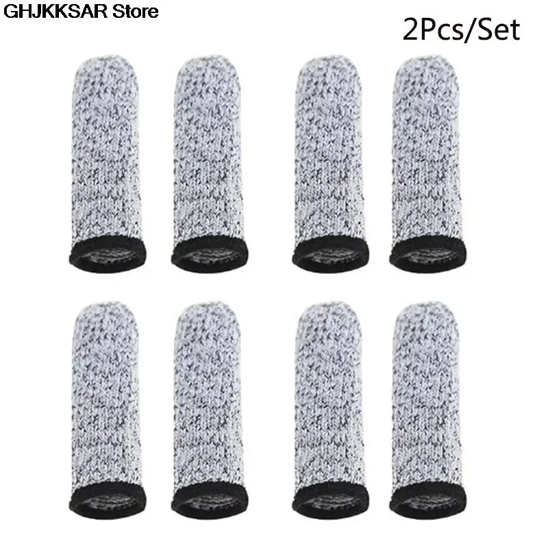 Kitchen Anti-Cut Finger Cover Peel Shell Vegetable Picking Cutting Finger Cover 2pcs Protective Peel Fingertip Gloves