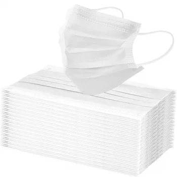 

Face Masks 3 Layer Filter Disposable Mask Non Woven Face Mouth Protective Mask Anti Dust Earloop Cover Mask