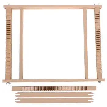

Weaving Frame Kit Beech Wood Children's DIY Toy Knitting Machine Beech Wood Weaving Frame Hand Made Tapestry Weaver