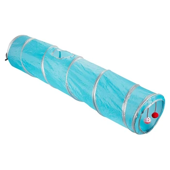 

Cat Tunnel Pet Tube Collapsible Play Toy Indoor Outdoor Toys for Puzzle Exercising Hiding Training with Fun Ball
