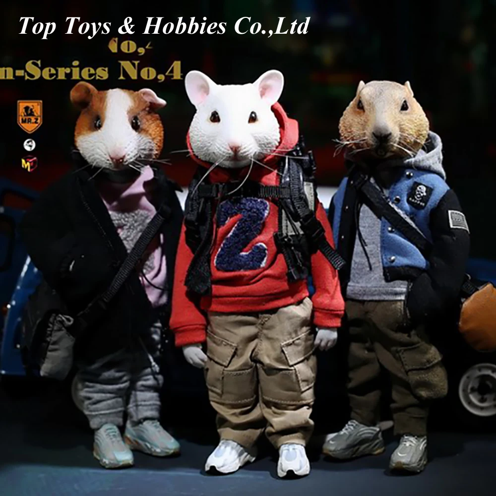 

Mr.Z 7" Pocket animal PZCS009 White mousePZCS010 Guinea pig PZCS011 Groundhog Collection Series No.4 Animal Figure King Toys
