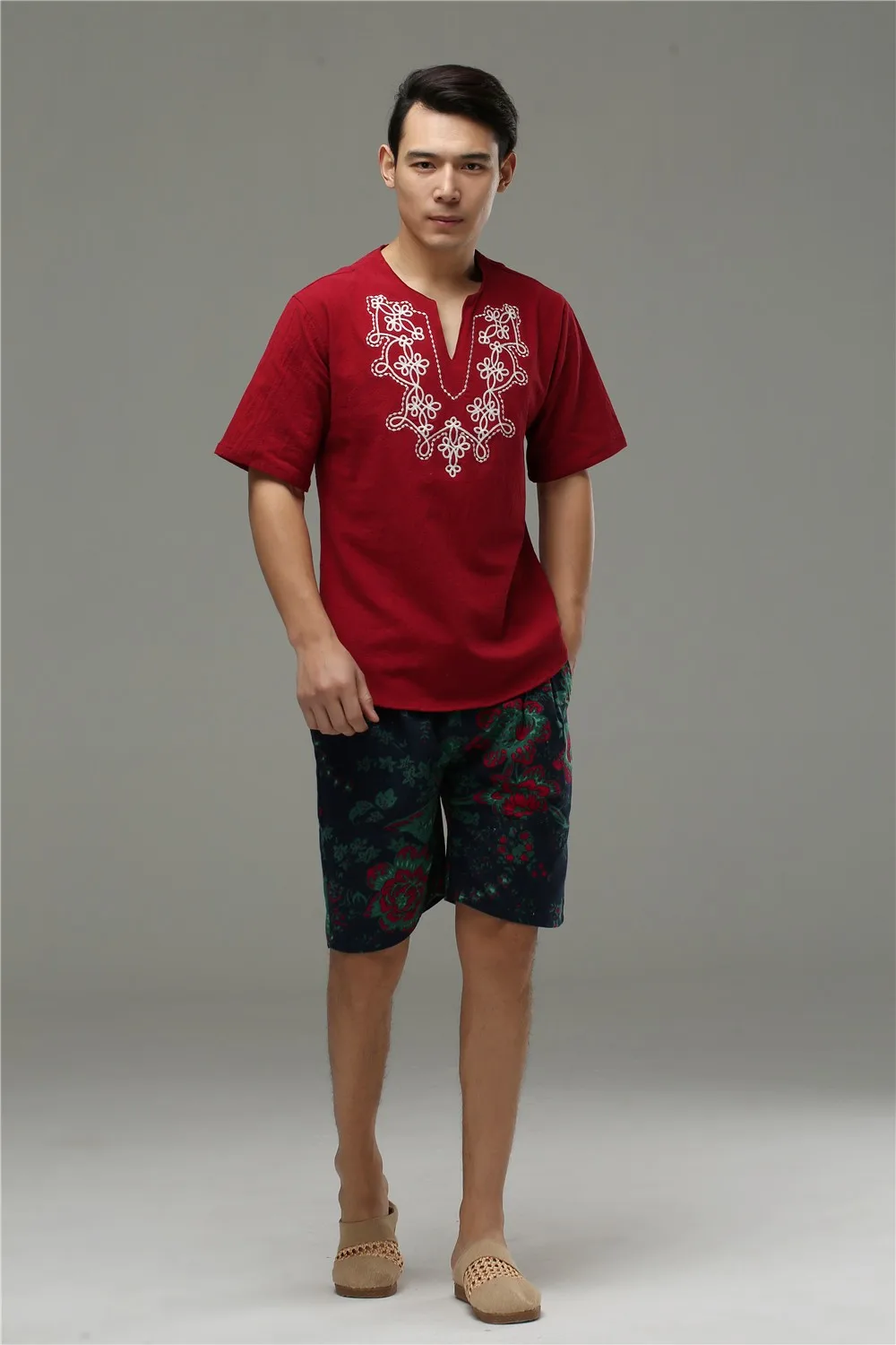 Модные летние льняные пляжные шорты для мужчин и женщин, брендовая одежда, пляжные шорты с цветочным принтом, удобные