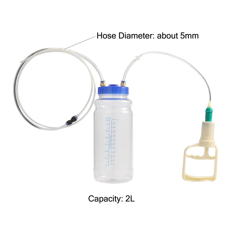 EAFC 2L car oil change artifact manual hand pump engine vacuum suction suitable for fuel water diesel gasoline vacuum suction oil transfer pump oil extractor pump oil pump