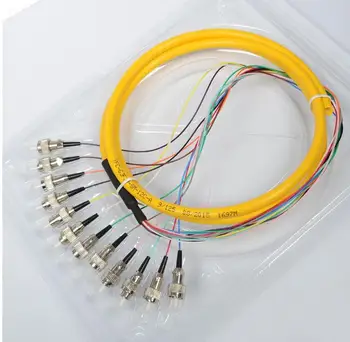 

12 Strand 9/125 Fiber Optic Pigtail 1.5m FC/UPC Single Mode