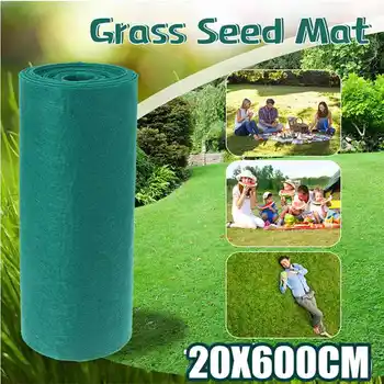 

20X300cm Biodegradable Straw Grass Mat Grass Carpet Starter Mat High Drought Resistance for Home Yard Garden Supplies Dropship