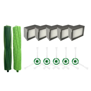 

5 Pieces Set Vacuum Cleaner Accessories Filters Roller Side Brushes Kit Fit For IRobot Roomba I7+/I7 Series Cleaning Brushes