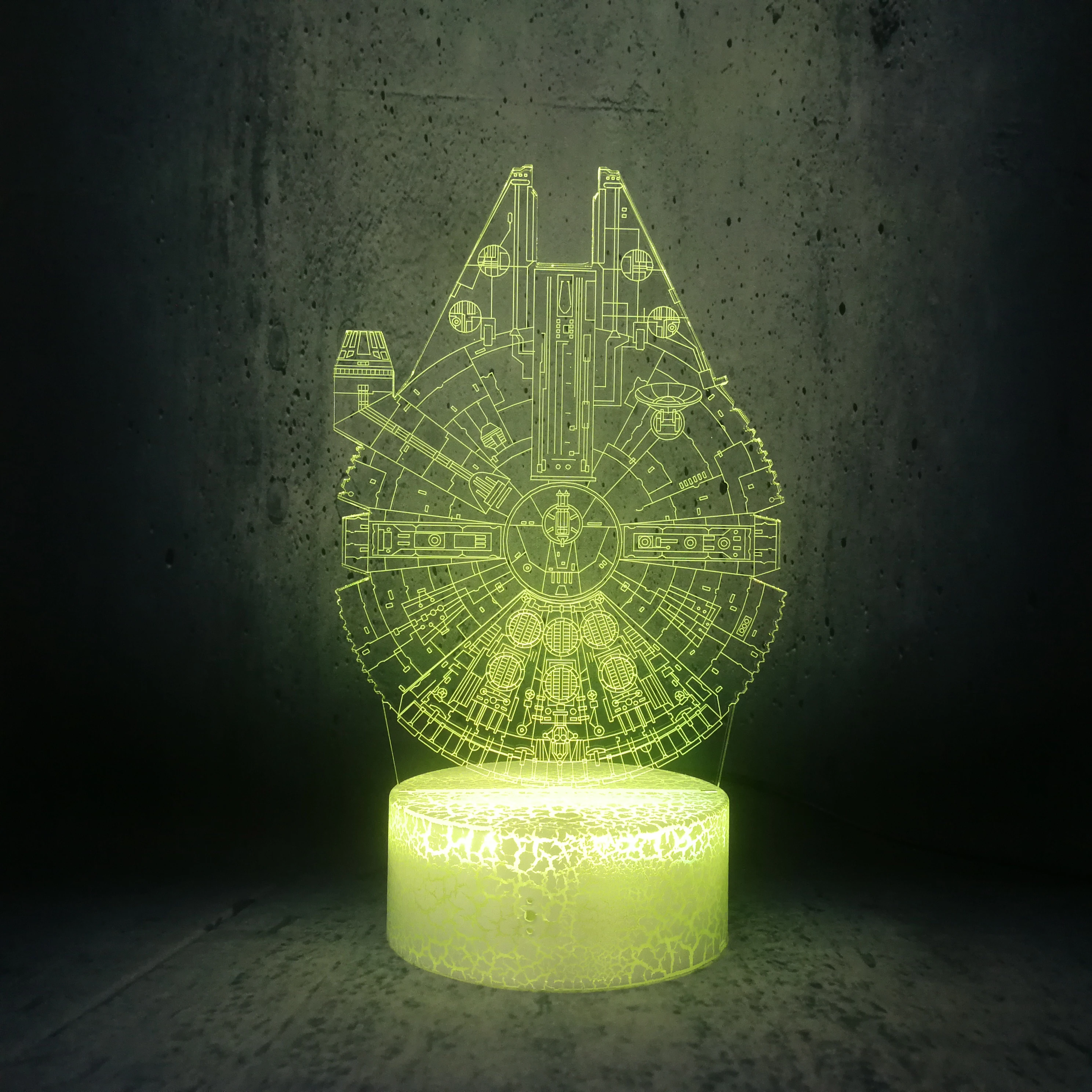Kids Room Night Light The Famous Spaceship In Star Wars Desk Decor Boys Toy Children Gift Led Night Lights Aliexpress