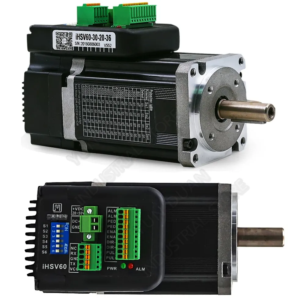 200W 60 мм Встроенная Servo 3000 об/мин 0.65Nm DC36V 8.5A 3 фазы DSP Гибридный замкнутая Петля 60 nema24 мотор драйвер датчика для Робот с ЧПУ