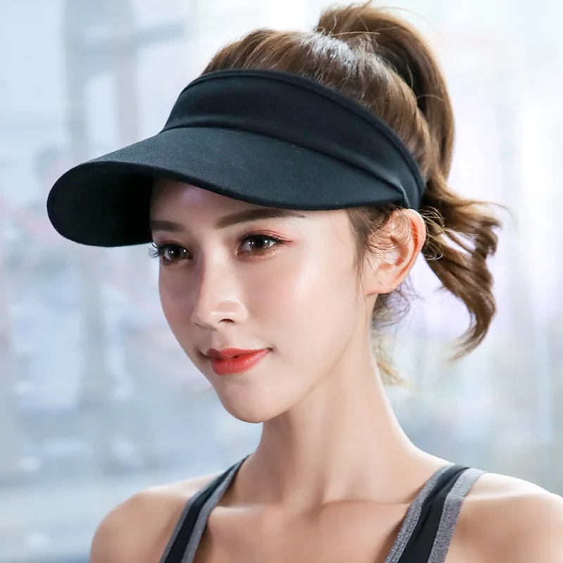 

Breathable UV Protection Visor Caps Sport Running Caps Sunshade Empty Top Caps Quick Drying Sun Protection Caps for Women
