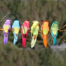 12 шт./компл. искусственный попугай сад окна растение, украшение для дома подарок корабля для дома садовый газон