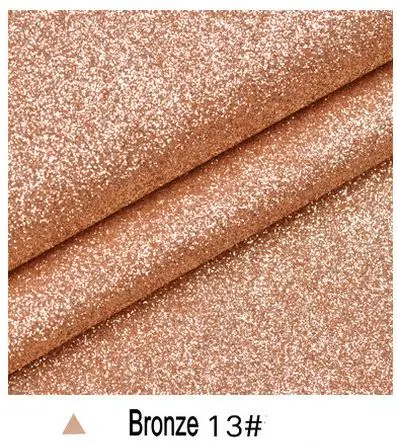 100x130cm Glitter Leather Synthetic Rainbow Reflective Fabric For Wedding Decroation Metallic Gold Artificial Leather Cloth - Цвет: 13