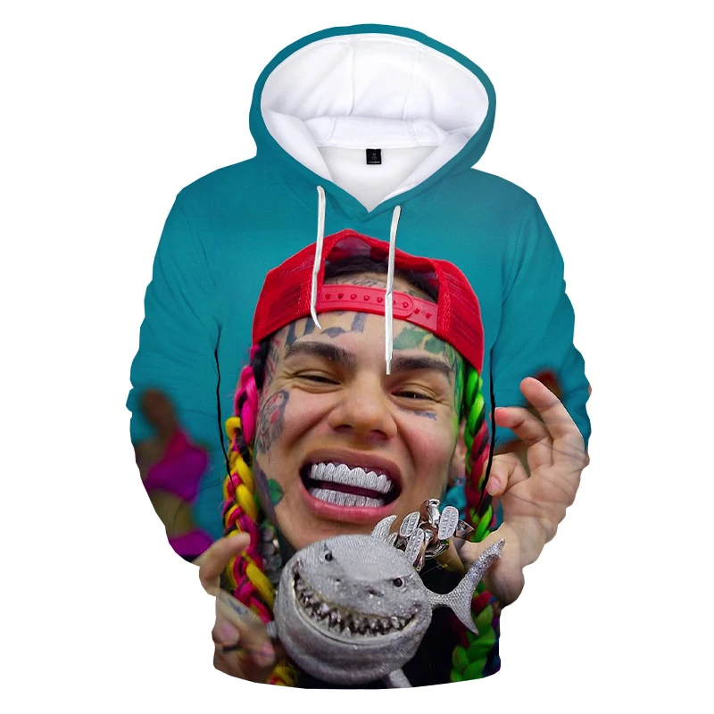 6ix9ine Gooba 3D с принтом толстовки капюшоном верхняя одежда Лидер продаж модная