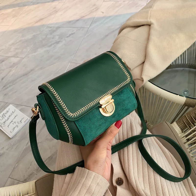 

Online Celebrity Celebrity Style Dull Polish Casual Square Sling Bag WOMEN'S Bag New Style 2020 Versatile INS Spring-Style Messe