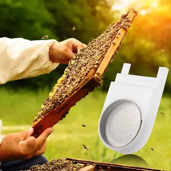 

2Pcs Honeybee Nest Entrance Food Water Box Container Feeder Drink Feeding Tools