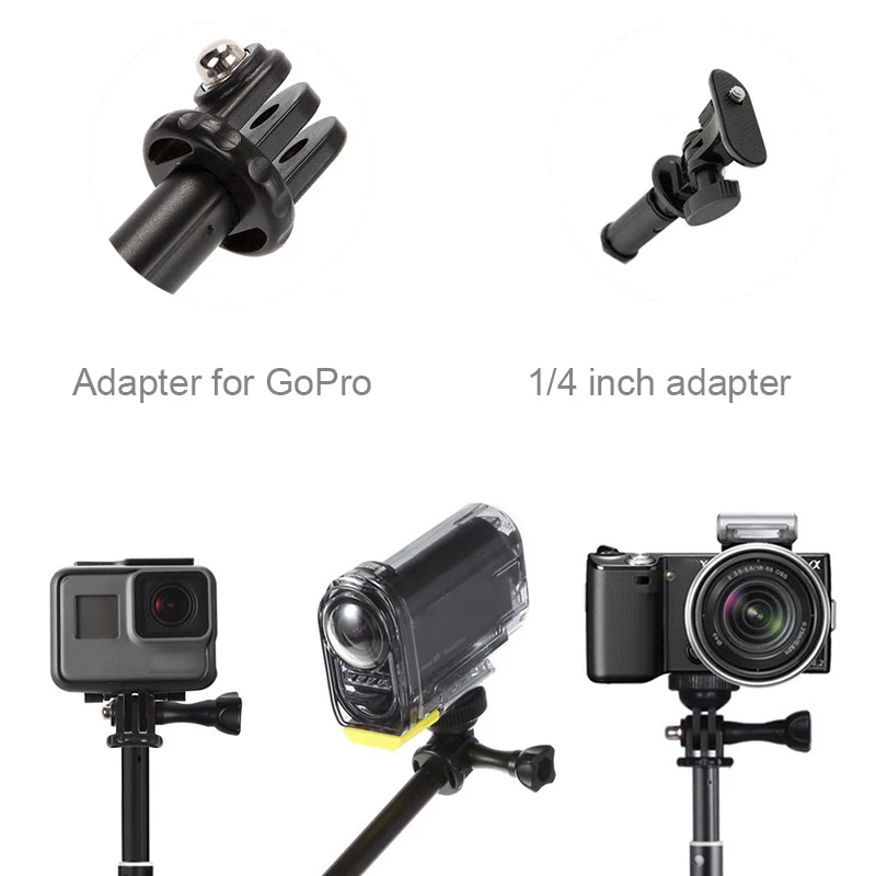 Alumínio Monopod Estender Pole Selfie Stick para Gopro Hero 11 10 Sjcam Xiaomi Eken Dji Action Câmera Acessório 29 - Image 2