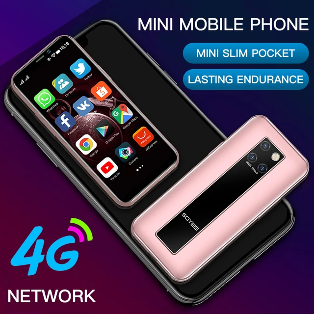 Small mini Android 9.0 smartphones cheap 4G Quad core Face ID cell