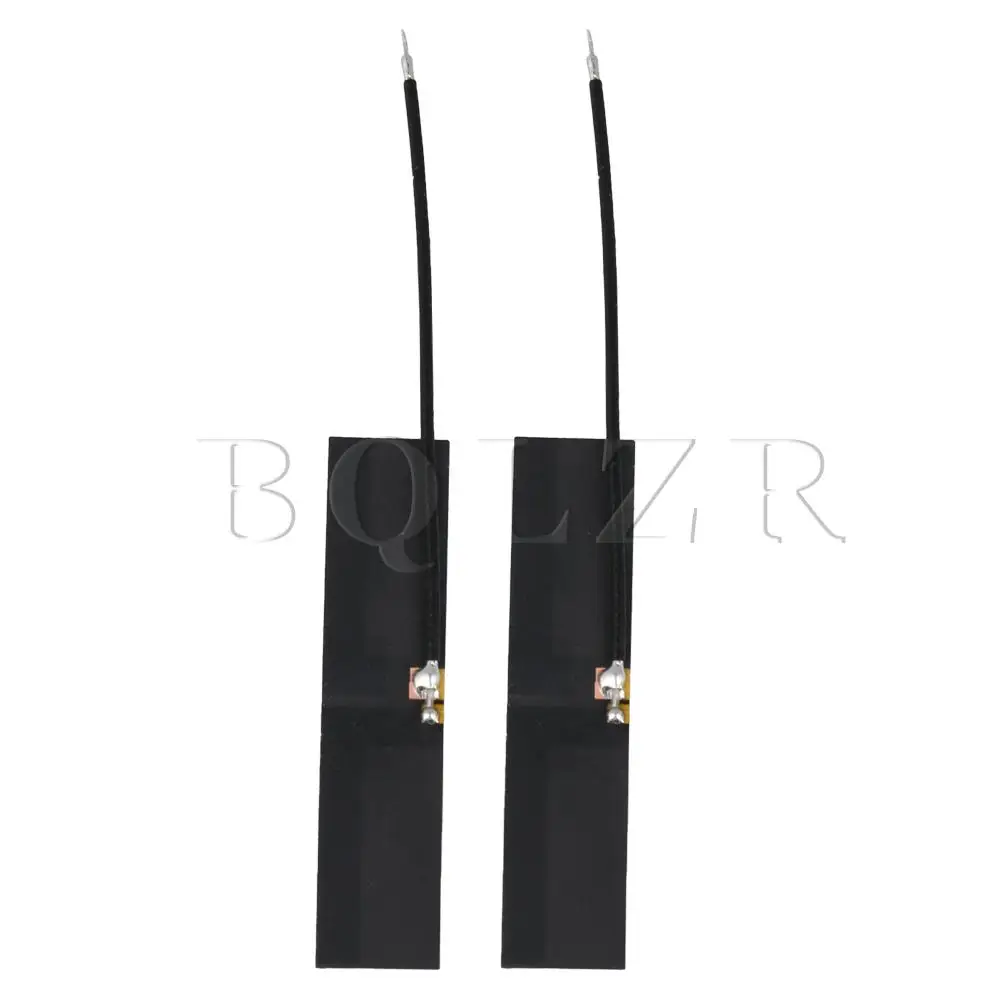 BQLZR 2pcs Черная внутренняя антенна с высоким коэффициентом усиления сварная 45x10 мм длина провода 6 см
