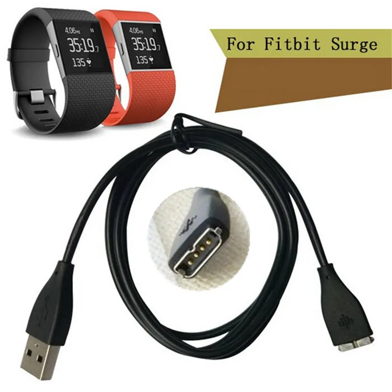 

USB Power Charger Cable Cord for Fitbit Surge Wireless Wristband Bracelet 1m/100cm
