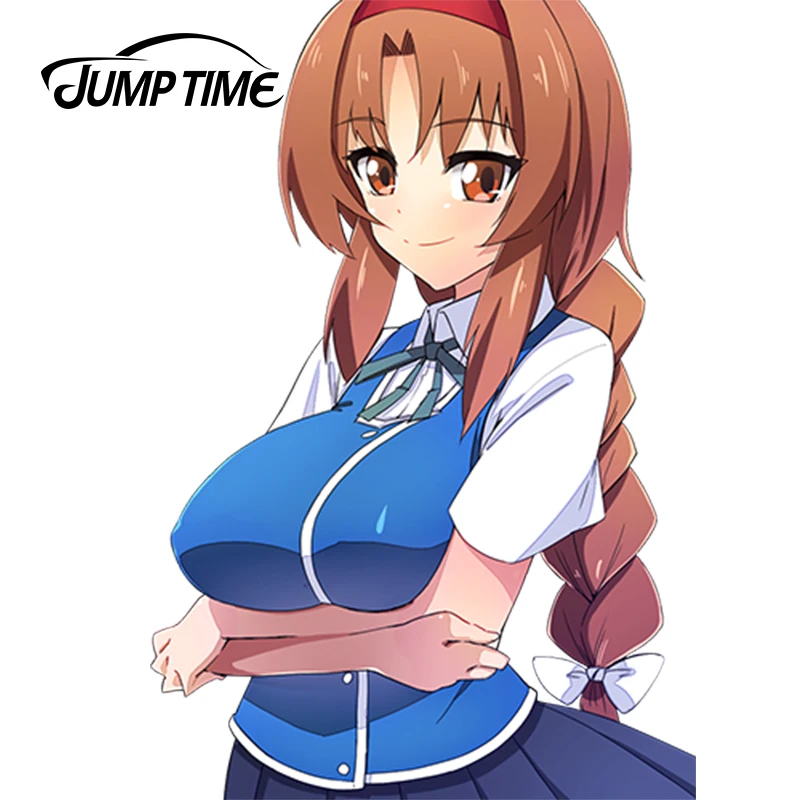JumpTime 13 см x 8 9 Hot Girl D Frag! Виниловая наклейка на автомобиль с рисунком аниме Takao