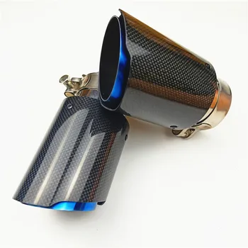

Car Modification Carbon Exhaust Tip 2 Pieces Inner 24.8" Outlet 4" Muffler Pips for HONDA TOYOTA END EXHAUST