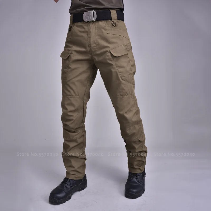 Billige Männer Kampf Tactical Cargo Hosen SWAT Armee Soldat Militär Uniform Taschen Jagd Wasserdichte Winddicht Casual Hosen Böden