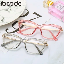 Iboode модные квадратные оправы для очков для женщин модные брендовые сексуальные очки кошачий глаз оправа оптические очки для компьютера Oculos женские