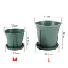 2Pcs Rooting Control Flower Pot With Tray Thickened Succulent Planting Breathable Pot Home Garden Seeding Nursery Container 3