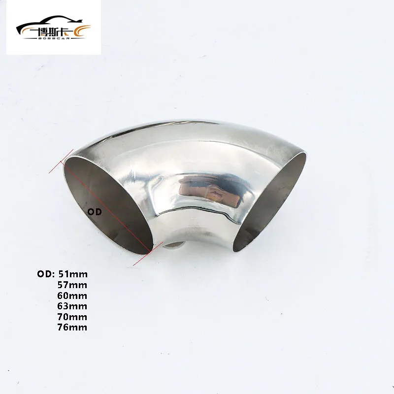 2.0 2.25 2.5 2.75 3.0in Stainless Steel Elbow 90 &deg;Thickness Suitable for Automotive Modification of Exhaust Pipes,Stair handrail