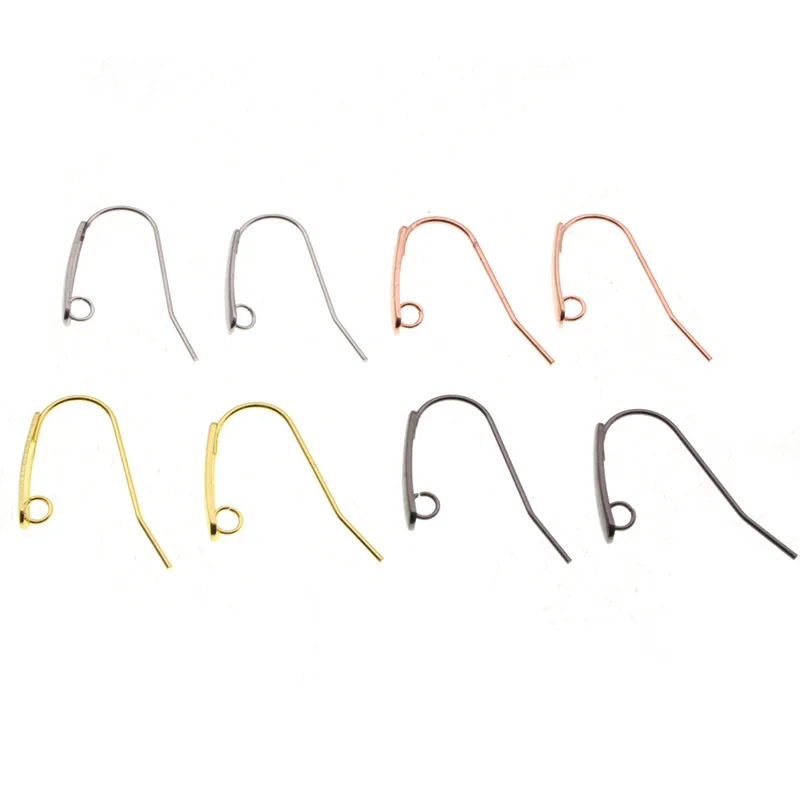 

20pcs/lot 316 Stainless Steel Never Allergy Earring Hook Ear Wire Clasps Findings for DIY Jewelry Making Earring Accessories