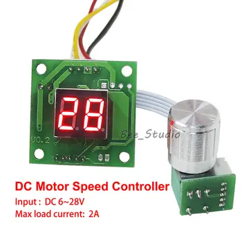 

Digital LED Display DC 6V 9V 12V 24V 2A dc motor controller Micro Motor Pump PWM Speed Controls Regulator