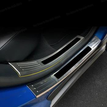 

Lsrtw2017 for Ford Focus MK4 Car Door Sill Threshold Trims Interior Accessories Chrome Protector 2019 2020 2021 Auto Parts