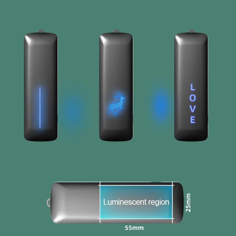 Wearable Necklace Car Air Purifier USB Rechargeable Light Color Change Negative Ion Generator Air Clean Car Purifier