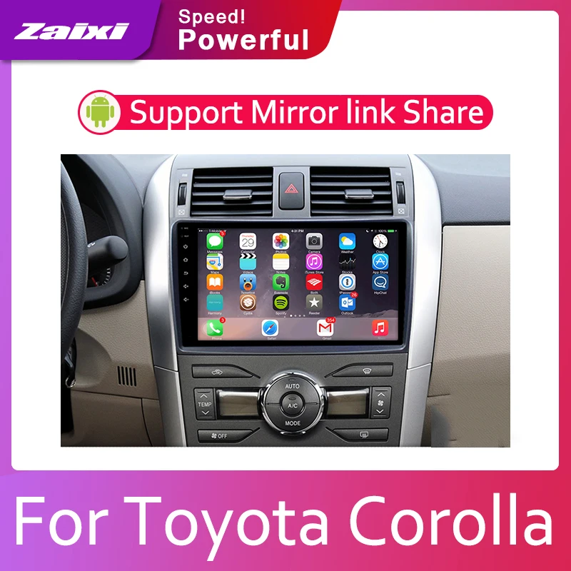Sale ZaiXi Android 2 Din Car radio Multimedia Video Player auto Stereo GPS MAP For Toyota Corolla E140 E150 2007~2013 Media Navi 1 Sale ZaiXi Android 2 Din Car radio Multimedia Video Player auto Stereo GPS MAP For Toyota Corolla E140 E150 2007~2013 Media Navi 1