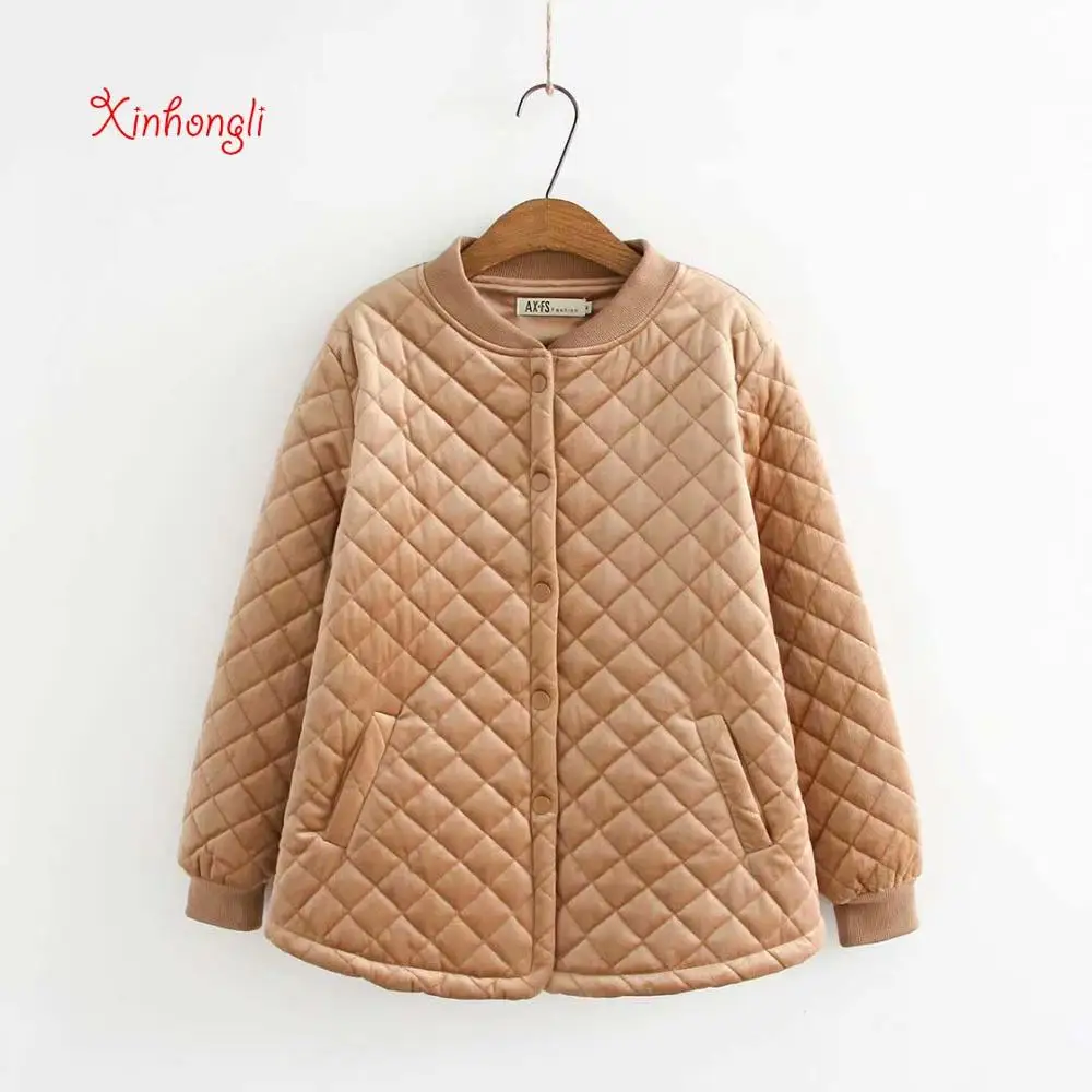 

Plus size cotton solid black stand collar women parka coats 2020 new winter casual ladies soft jacket female tops oversize