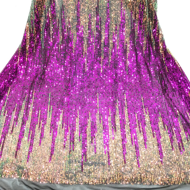 Новинка года: танцевальный сценический костюм с блестками, изменяющий цвет, ткань Tissu Telas Tecido Stoffen 90x130 см
