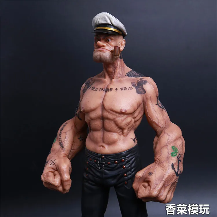 Details about  / 1//6 Scale Popeye Tattoos Popeye the Sailor 12inches Action Figure Statue Model