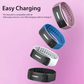 

Mosquito Repellent Bracelet Ultrasonic Pest Repeller Wrist Band Pest Control Repellent Bracelet for Children Pregnant Women