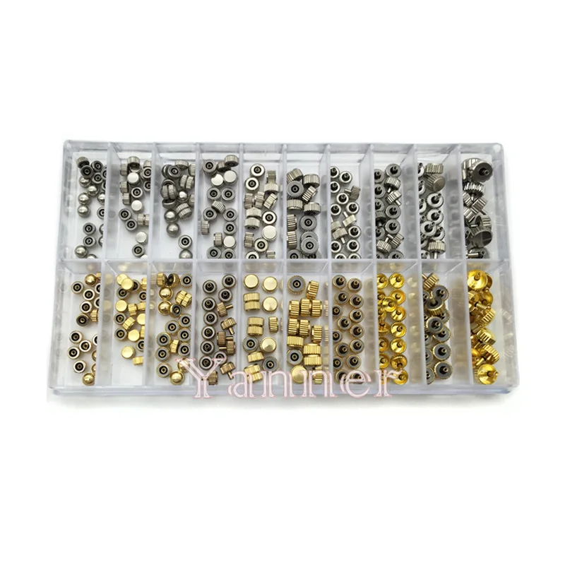 300pcs Watch Parts Waterproof Watch Crown For Watchmaker Repairs