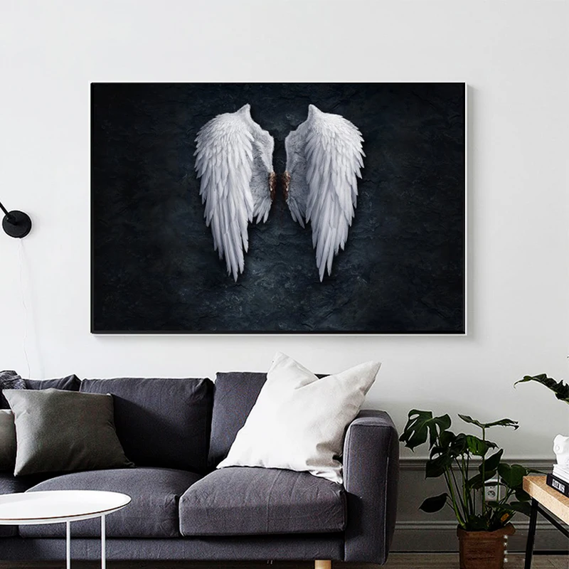 

Abstract Angel Wings Canvas Art Posters and Prints Modern Wings Canvas Paintings on The Wall Art Canvas Pictures for Living Room