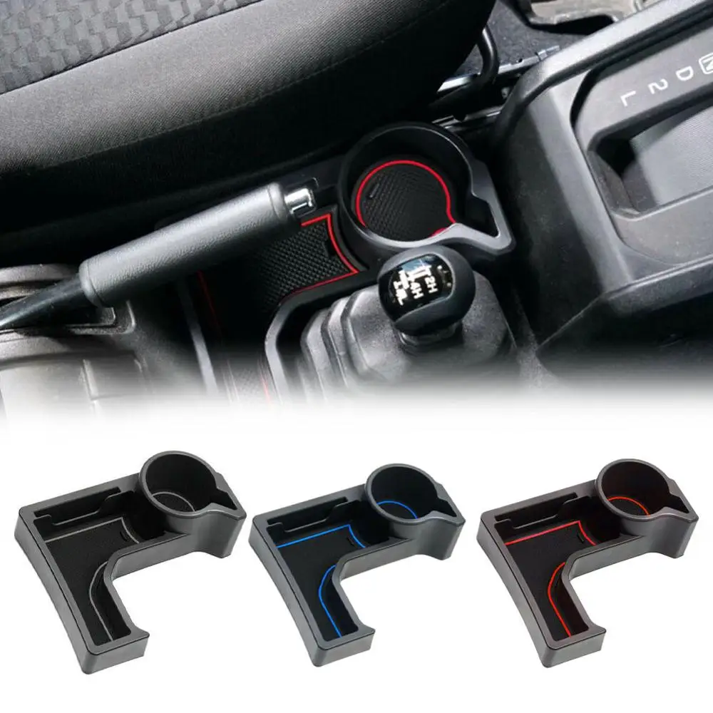 

Center Console Cup Holder Storage Box New Side Pocket Leather Front Seat Organizer for Suzuki Jimny AT Model 2018 2019 2020