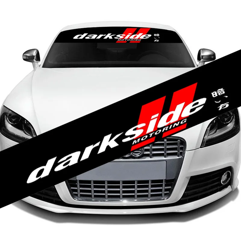 

Reflective Material DARKSIDE Front Rear Windshield Decal Vinyl Car Sticker Auto Window Exterior Emblem DIY Modifield Decoration
