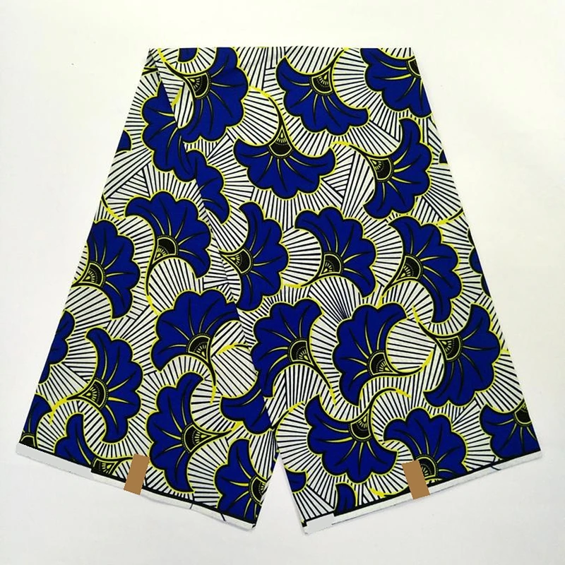 

Women Dress Sewing Material 100%Soft African Cotton Fabric Real High Quality Ankara Style Dutch Wax Prints Fabric 6Yards VL13-76