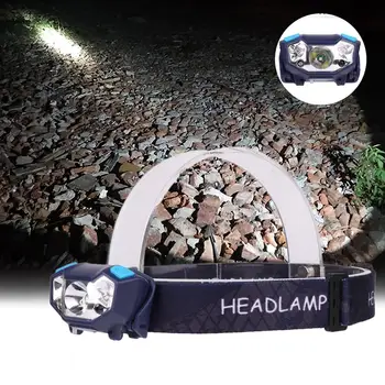 

USB Sensor Head Light Camping Headlamp Headlight Lamp Rechargeable