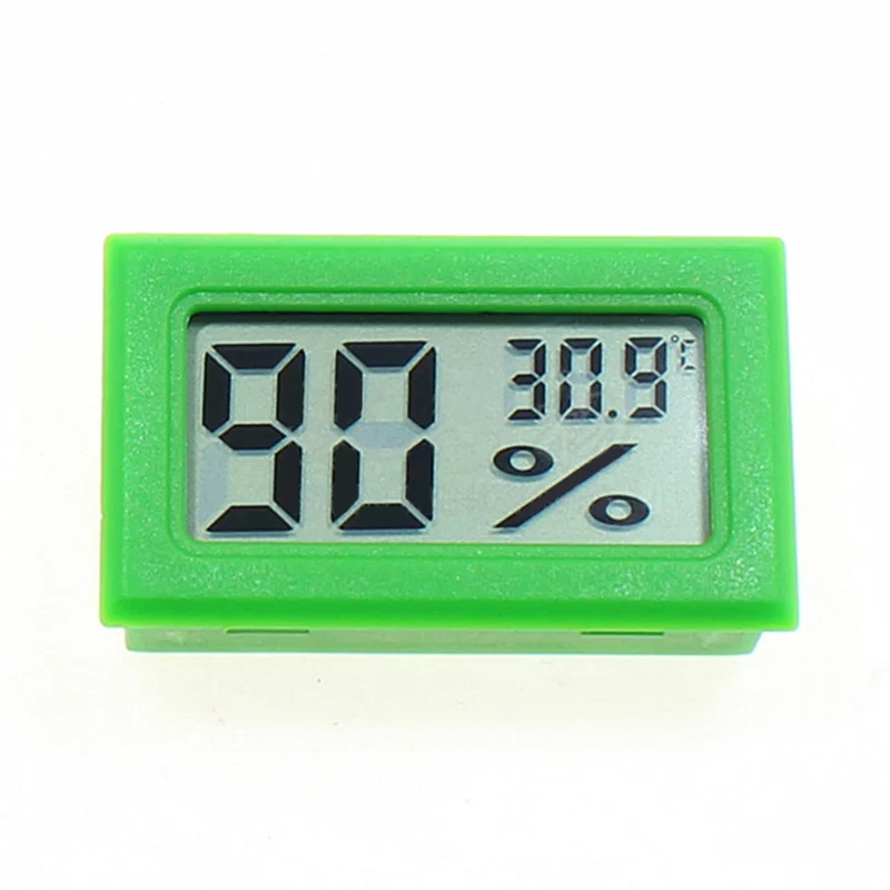 Celsius Green Мини датчик влажности ЖК-дисплей подсветка термостат наружная Метеостанция цифровой термометр - Цвет: Celsius Green