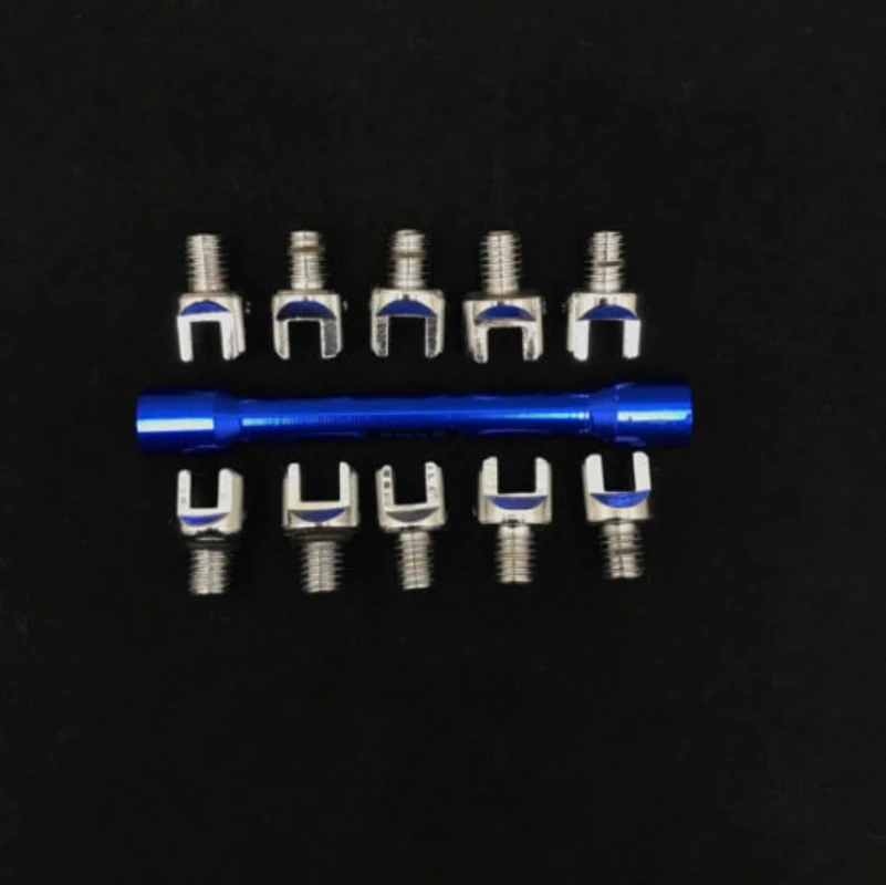 DWZ 11pcs/set CNC Motorcycle Spoke Wrench With 10 Sizes Hardened Tips 5.0-6.8