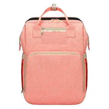 

5 In 1 Mummy Portable Foldable Stroller Organizer Travel Bassinet Baby Bed Backpack Changing Station Diaper Bag Large Capacity