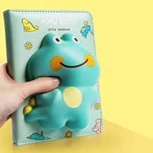

Diary notebook slow rebound colored paper cute student diary three-dimensional pig crocodile vivid two-dimensional