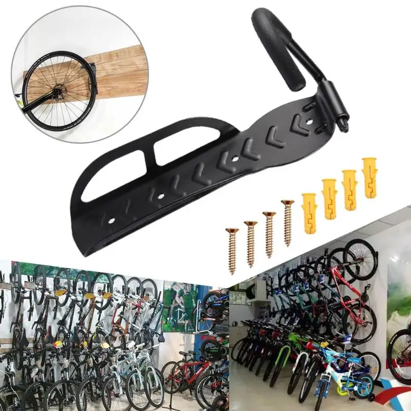 

3pcs MTB Bicycle Display Racks Wall-mount Hanger Wide Scope of Application Fashionable Heavy Duty Storage Hook Bracket