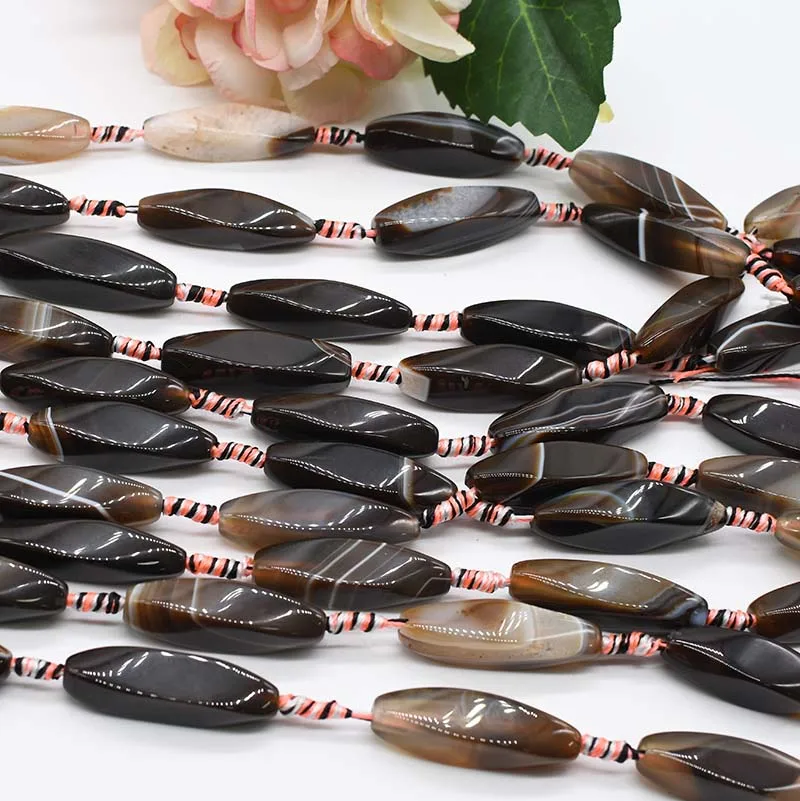 2strands/lot Smooth irregular dark coffee agate natural stone beads For DIY Necklace Bracelet Earring Pandant Jewelry Making