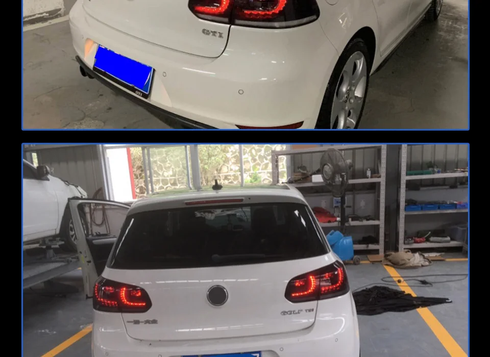 АКД Тюнинг автомобилей задние фонари для VW Golf 6 Golf6 MK6 R20 задние фонари светодиодные DRL ходовые огни противотуманные фары динамический световой сигнал